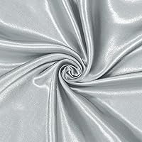 Vista 31 de Homiest The Yard - Tela de satén blanco de 1 yarda x 58 pulgadas, tela de satén Charmeuse sedosa y brillante, tela de satén nupcial suave