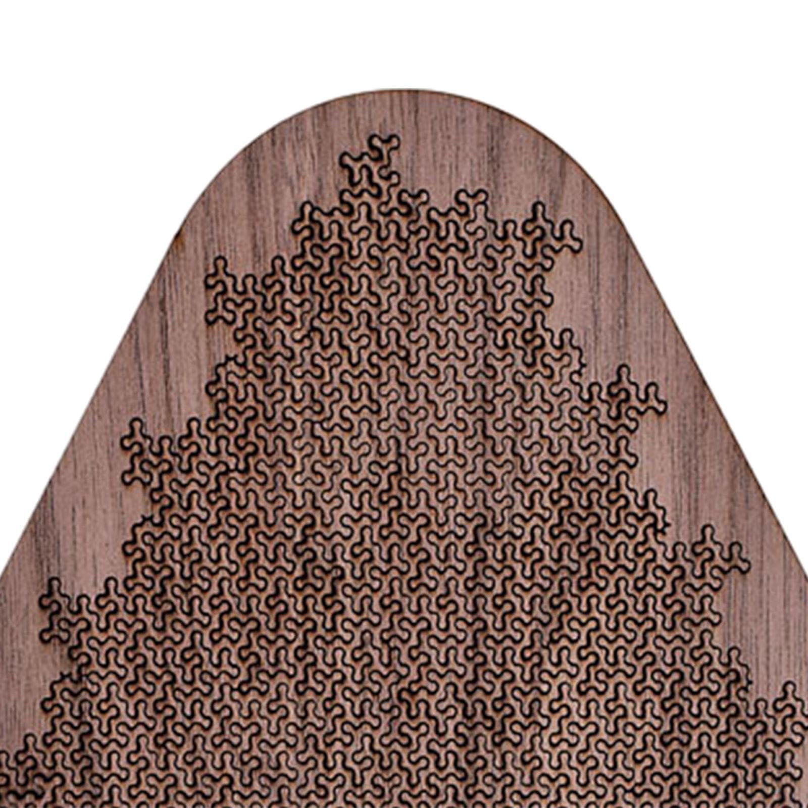Rompecabezas de Madera Hexagonal Laberinto Puzzle Cerebral Difícil Juego de Desafío Mental Adivinanza para Expertos Madera Compacta Y Resistente, Triángulo