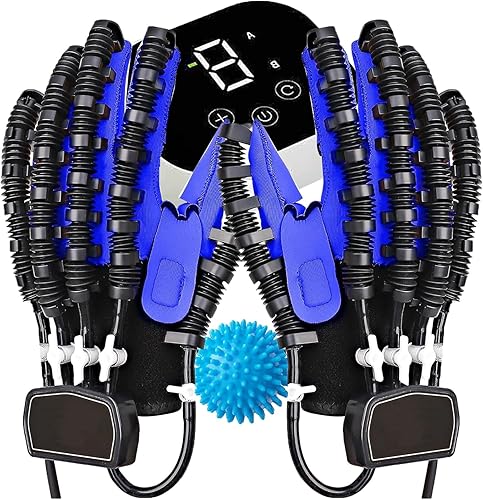 Guantes de robot de rehabilitación de ambas manos, Equipo eléctrico de función de mano, Ortesis de dedo de férula de mano de golpe, Guantes de