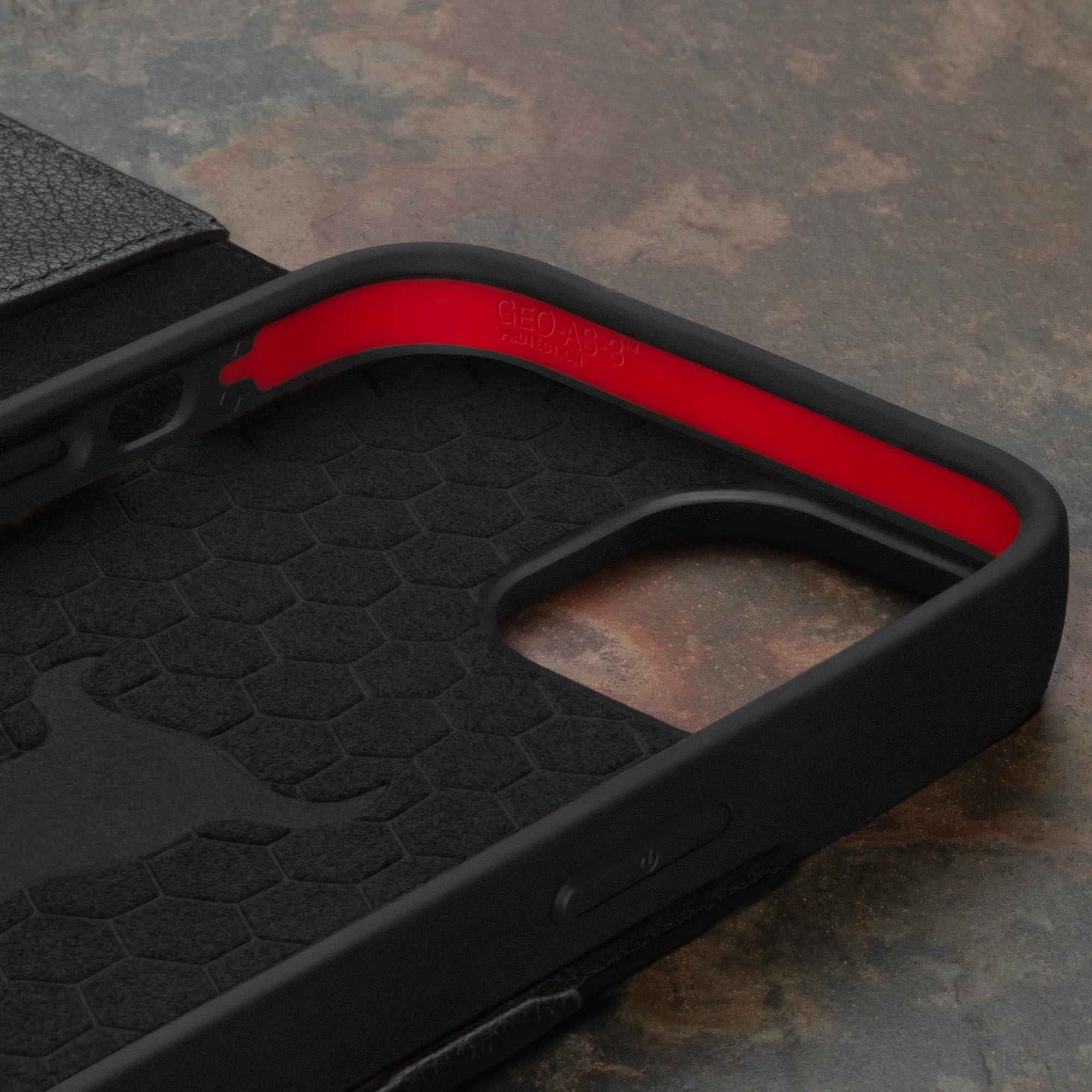 TORRO Skórzane Etui do iPhone 15 – Wysokiej Jakości Skórzane Etui-Portfel z Poziomym Stojakiem i Przegródkami na Karty (Czarny)