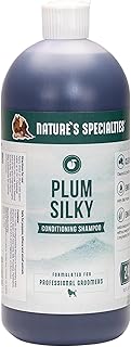 Nature's Specialties Plum Silky Hundeshampoo - Pflegendes & Desodorierendes Shampoo für Hunde - Texturgebendes Shampoo mit Seidenproteinen - Reinigt, Befeuchtet & Pflegt das Fell, 946ml product image