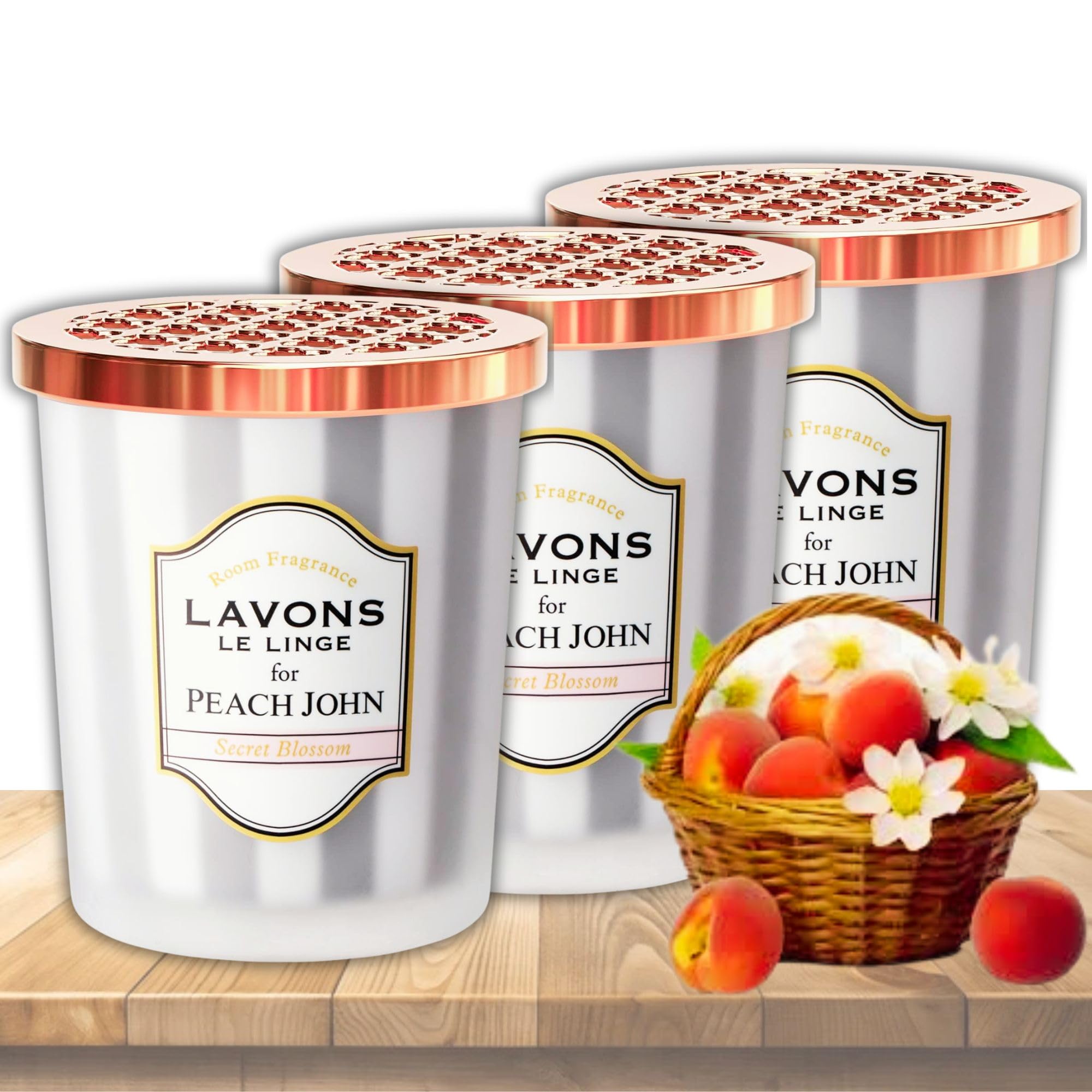 LAVONS Air Freshener for Home, Compact Deodorizer with Long-Lasting Fresh Scent, Odor Eliminator for Rooms, Closets & Small Space, Room Fragrance from Japan, SECRET BLOSSOM, 5.3 Oz, 3EA