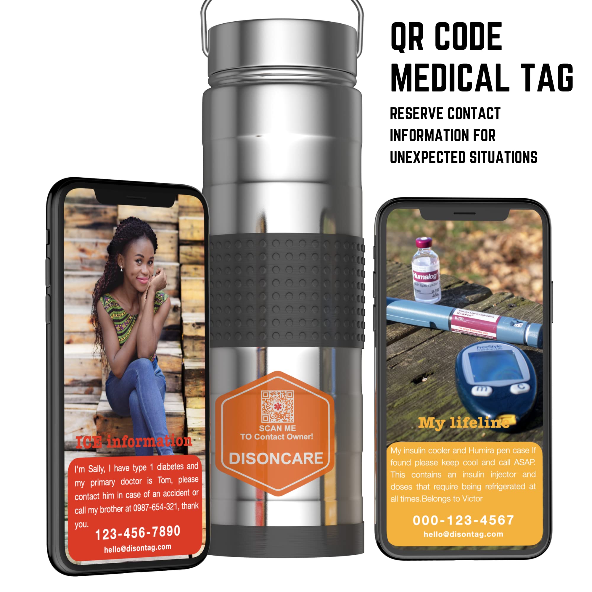 DISONCARE 74 H 7 Pen Insulin Cooler Travel Case Diabetic Medical Travel