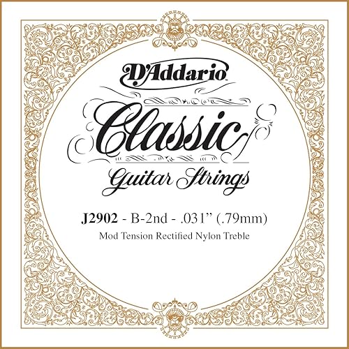 D'Addario J2902 Classics Rectified Classical Guitar Single S