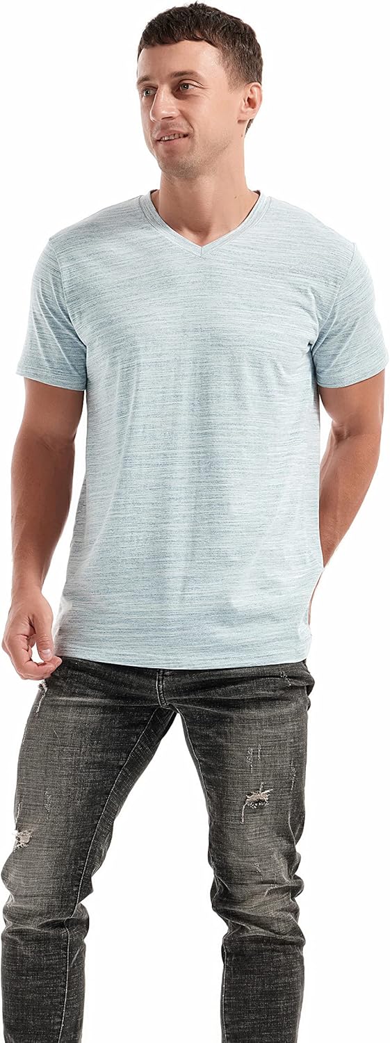 RONOMO Men's Fashion V-Neck T-Shirt Casual - Image 2