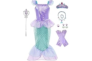Princess Mermaid Dress up Costume for Little Girls