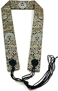 sowaka (ソワカ) 輪袈裟 門徒式章 わげさ 浄土真宗本願寺派用 緑藤唐草 半袈裟