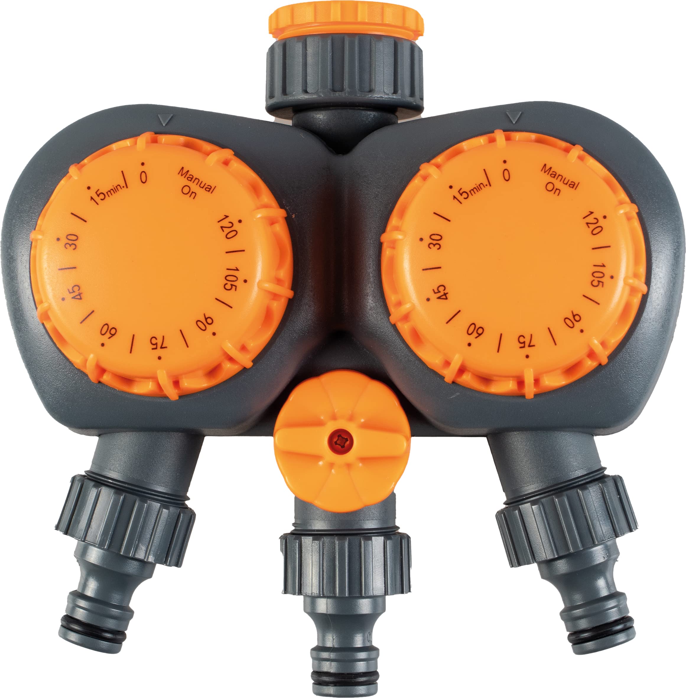 St Helens Sprinkler Timer - 2-Way Watering - Mechanical - 0-181 Min Adjustable Duration
