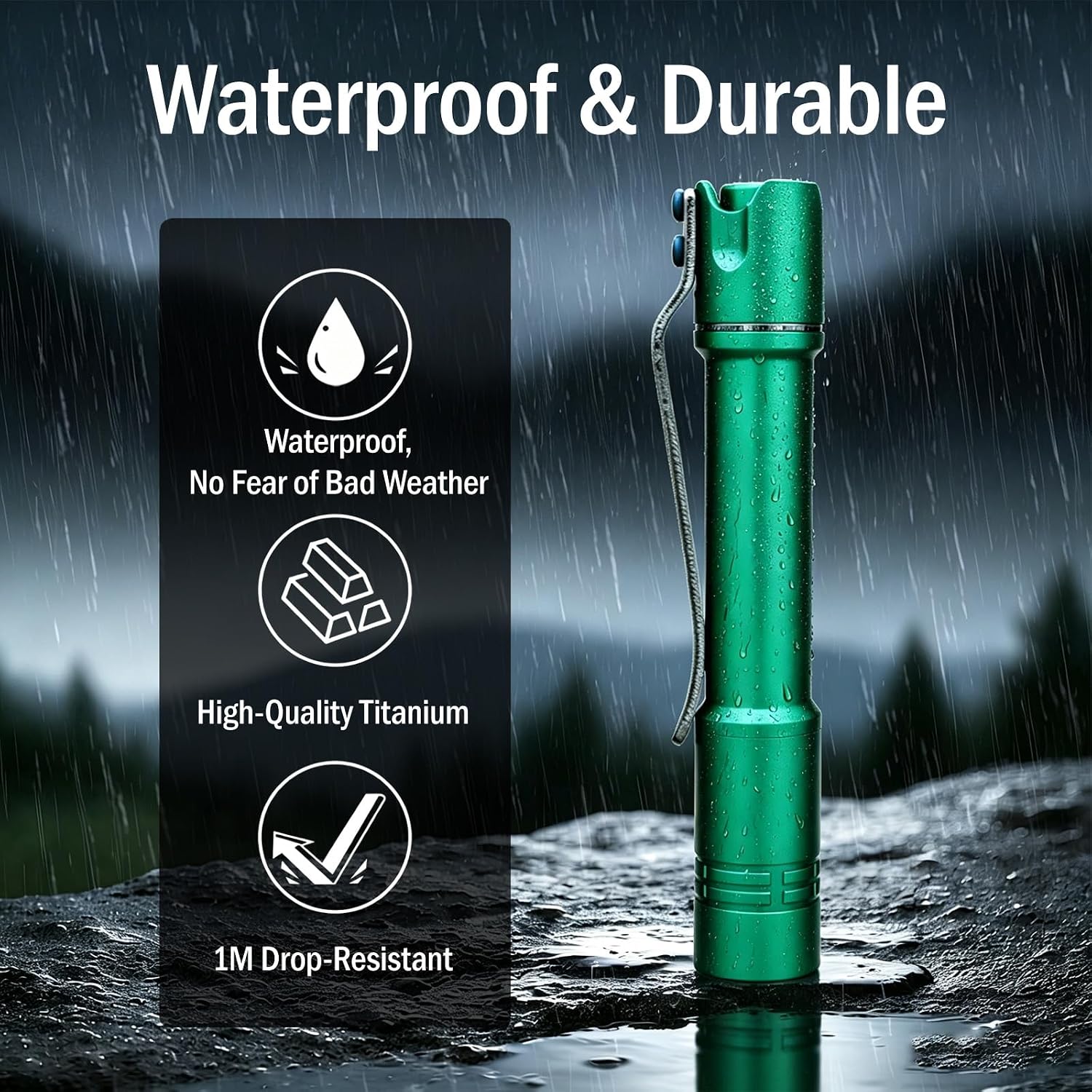 ReyLight MK3 Pineapple Mini Aluminum EDC Tactical Flashlight, Nichia 519A / FFL-351A High CRI LED, Programmable Pocket Torch with Reverse Clicky Switch for Camping, Daily Carry (Red) image 4