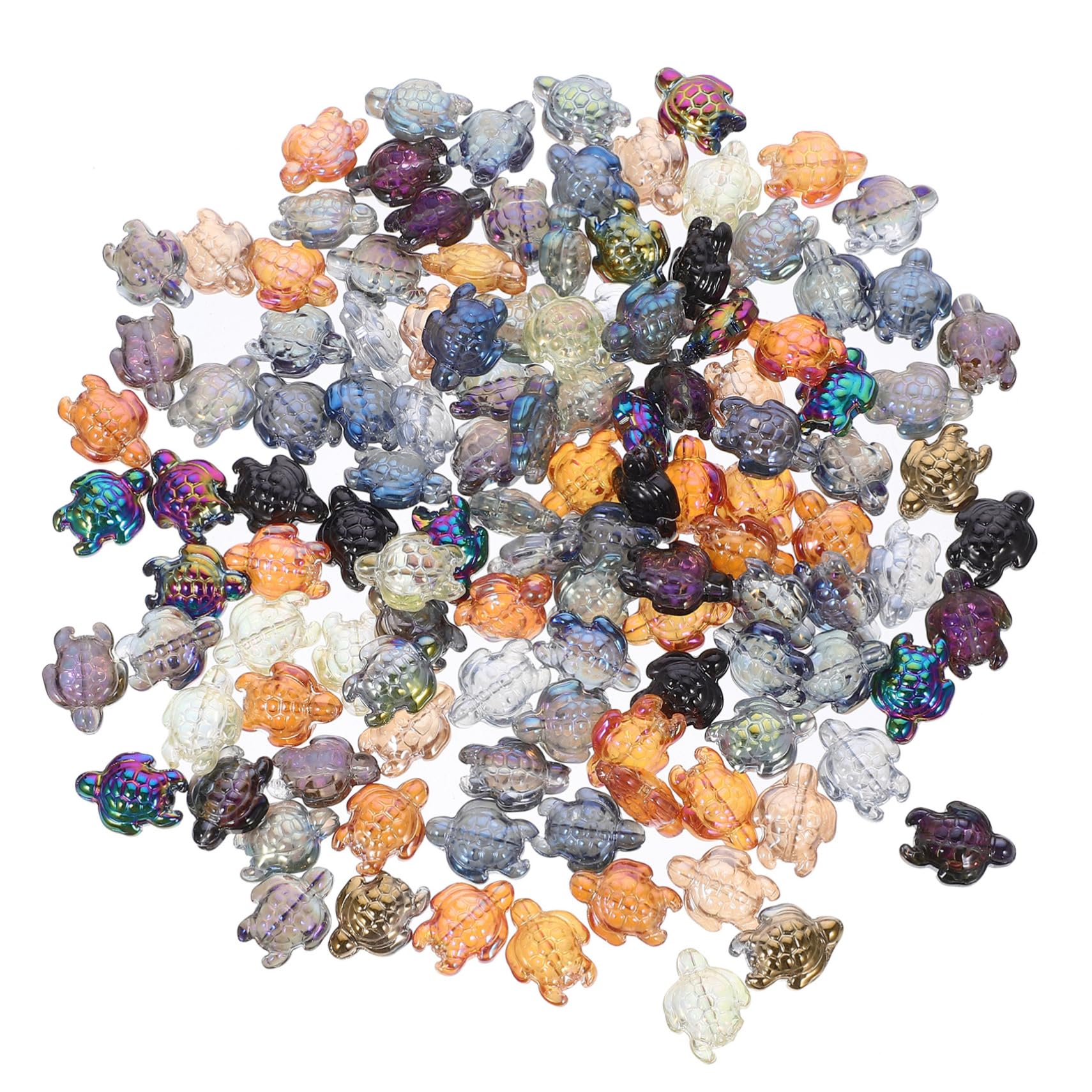 Operitacx 5 Series Kit De Abalorios De Cuentas De Arcilla Turquesa Cuentas Sueltas Para Pulseras Pendientes Ganchos Cuentas De Cristal De Colores Joyería 120 piezas x 5