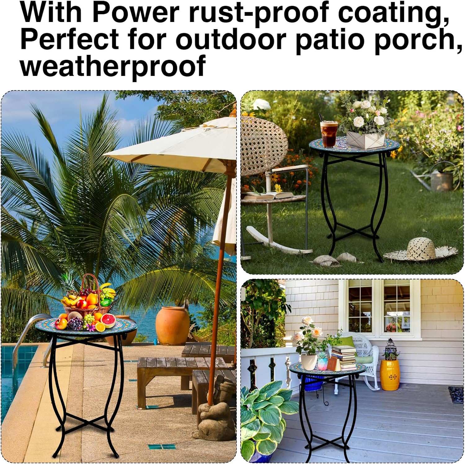 Stylish Versatility: Review of the Fashion&cool 14" Round Outdoor Side Table