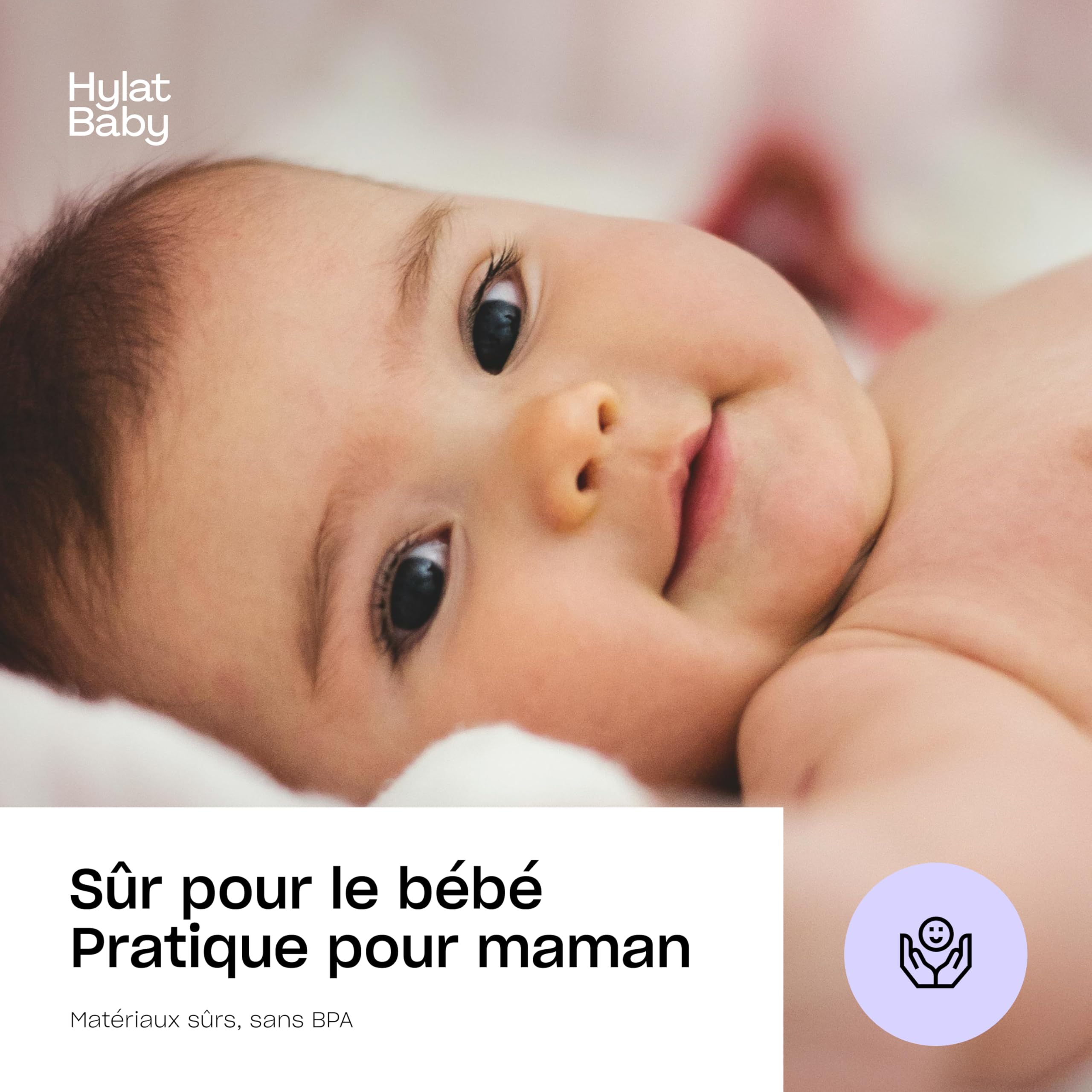 Matelas à Langer Bébé Hylat Baby - Léger et Compact, Imperméable en PEVA - Réducteur Toilette Enfant - Sac à Langer avec Fermetures Velcro Sécurisées et Poignées de Transport Pratiques