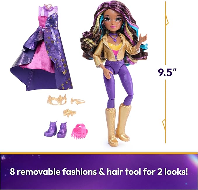 Unicorn Academy, Sophia Masquerade Ball Doll with 9 Accessories, 9.5”, Dolls & Unicorn Toys, Gifts & Stocking Stuffers for Girls