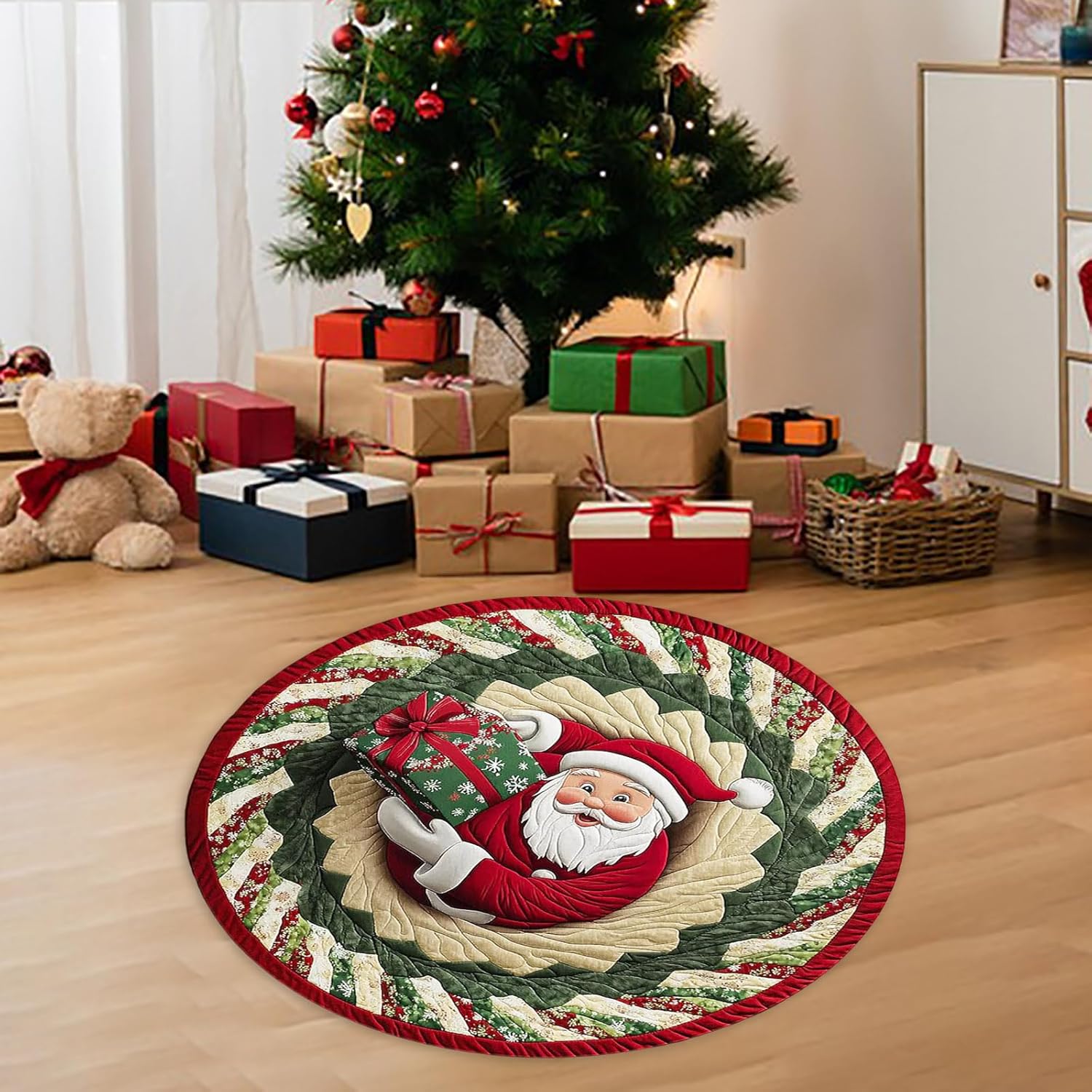 Amazon.com: Christmas 3D Rug β Christmas Optical Illusion Rugs ...