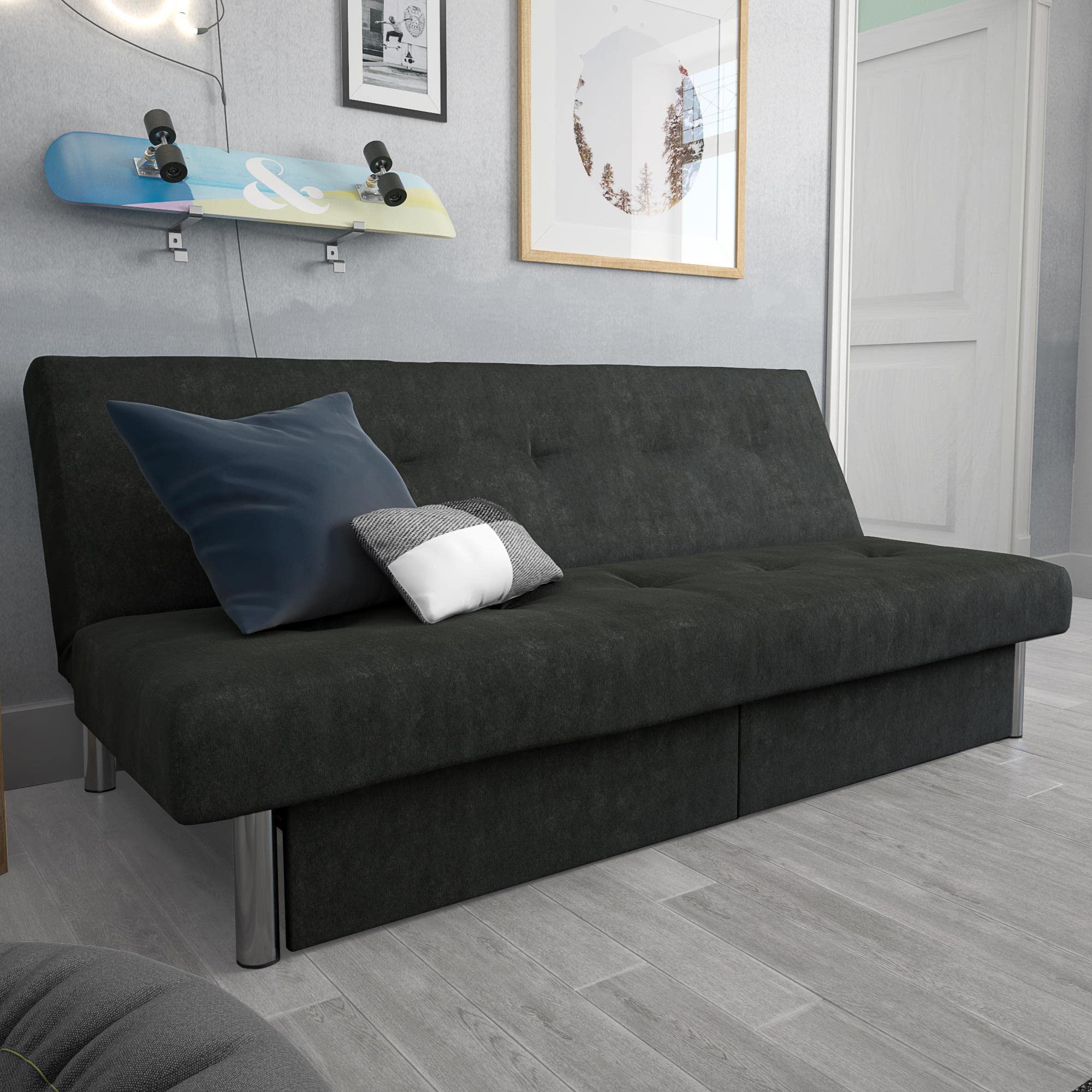 DHPSola Storage Futon, Gray