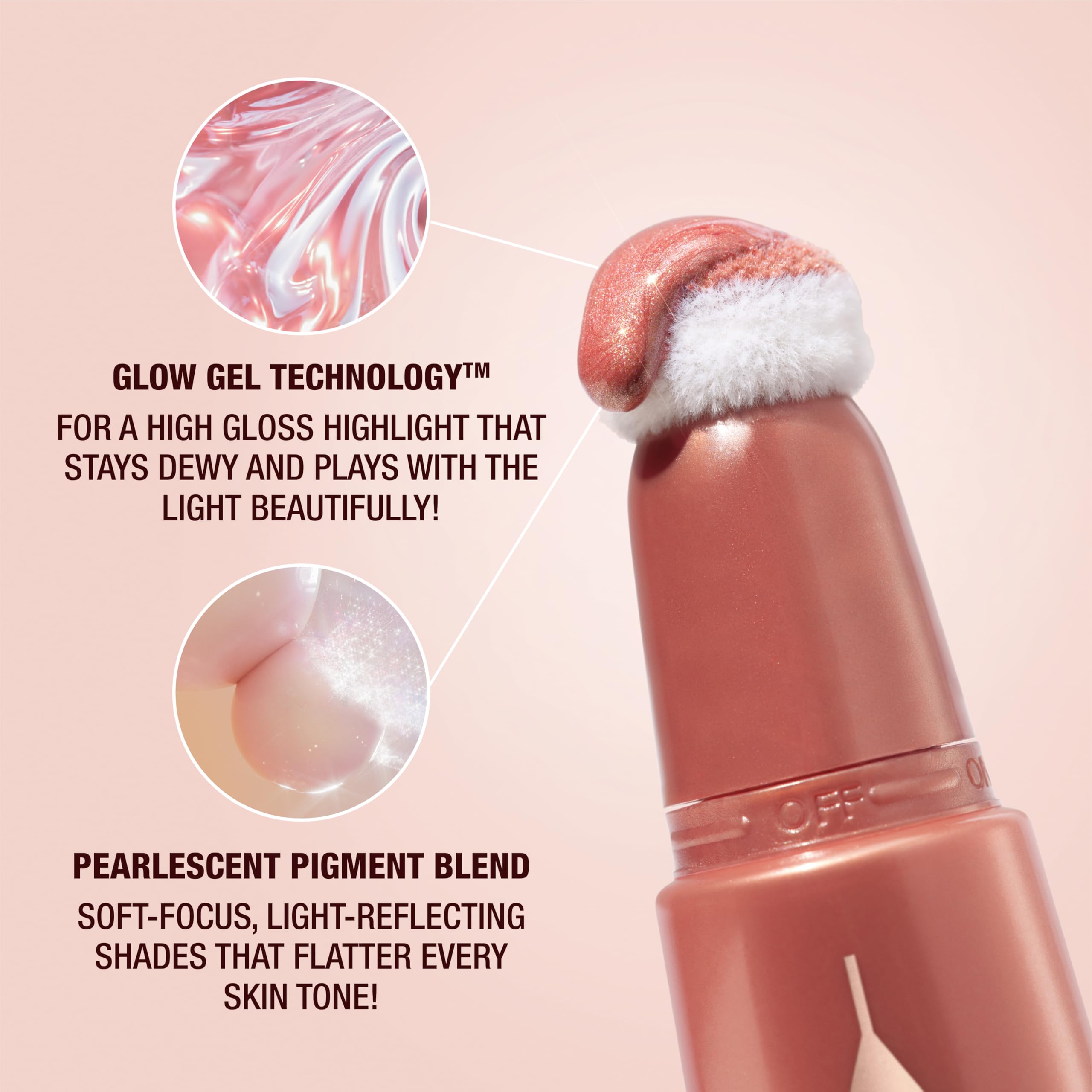 Charlotte Tilbury Beauty Light Wand Liquid Highlighter Makeup - Soft-Focus Highlighter & Blush for Cheeks - Pearlescent, Weightless Radiant Finish: Pinkgasm