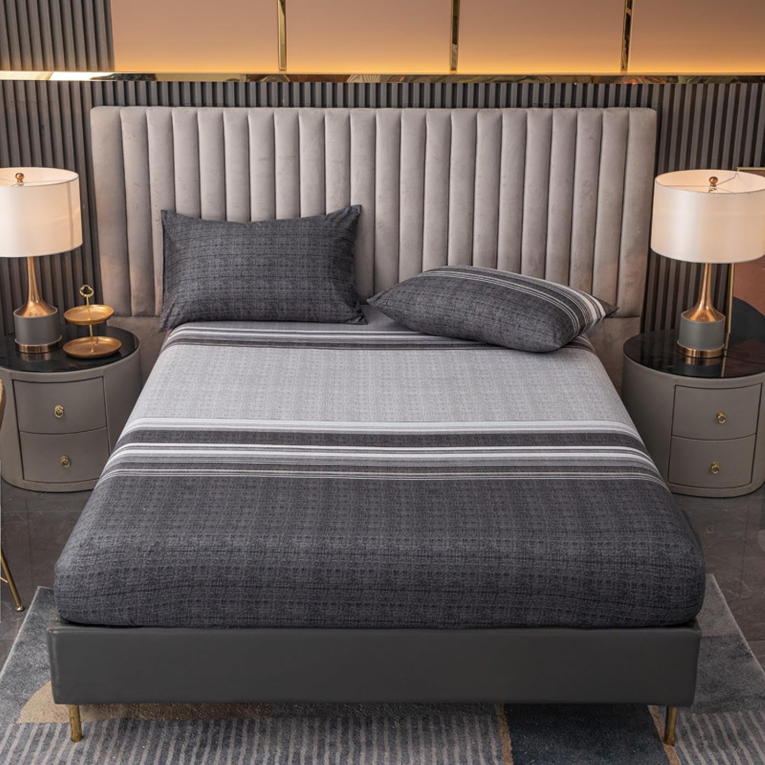 FOREPOTY Many Sizes and Colours, Single Layer Bed Sheet Brushed Printed