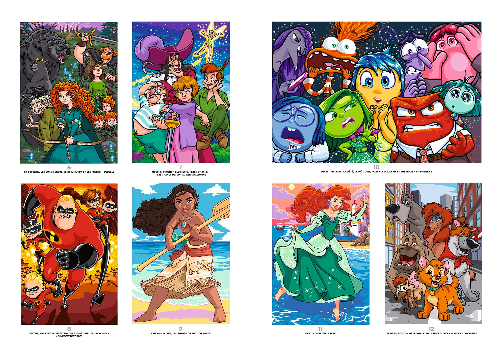 Coloriages mystères Disney très grands classiques: Colorie les chiffres et découvre l'image