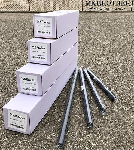 Rolo de película para vidrio teñido sin cortar, 35% VLT 36" x 10' para vidrios de autos, hogar, oficina.