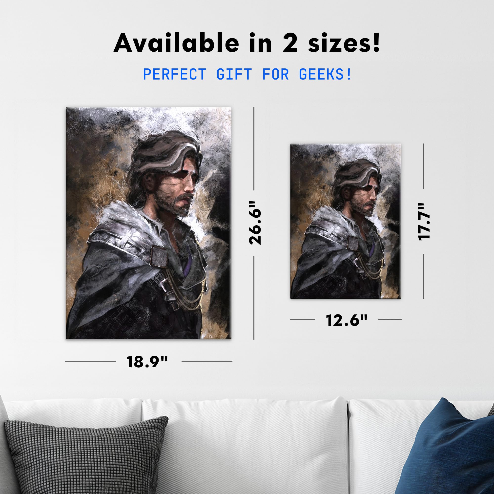 Displate Officiel Clair Obscur: Expedition 33 Poster - Verso Concept Art - Métallique Fixation Magnétique Licence Officielle Image Affiche de Haute Qualité 45 cm x 32 cm