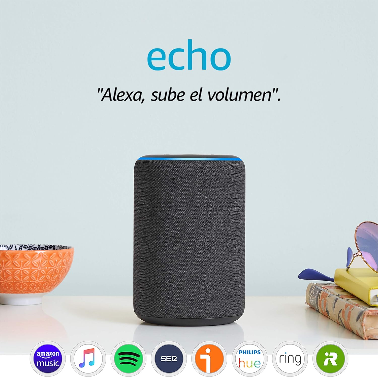 Amazon Echo (3.ª generación) - Altavoz inteligente con Al...