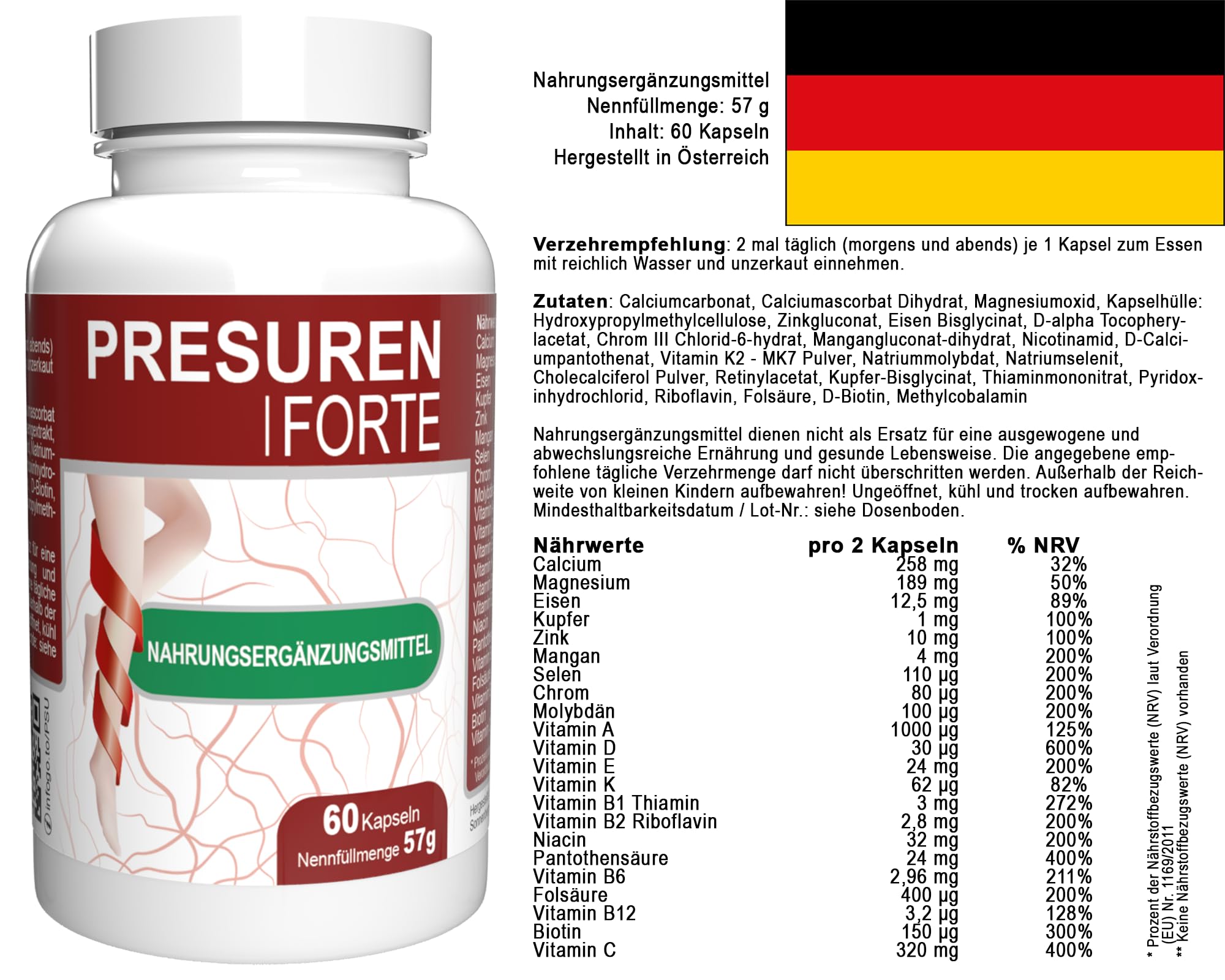 Forte - 300 Kapseln (5x 60 Kapseln), 5er Pack