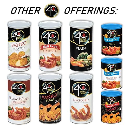 Miniatura 7 de 4C Migas de pan prémium sin gluten sazonadas sin gluten crujientes y sabrosas paquete económico sin gluten sazonadas 12 onzas paquete de 1