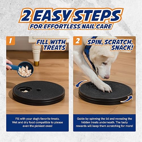 Miniatura 3 de PANTHER ARMOR Tabla de rascar las uñas de perro que rasca para rascar, almohadilla para raspar con compartimento oculto para golosinas, tablero de