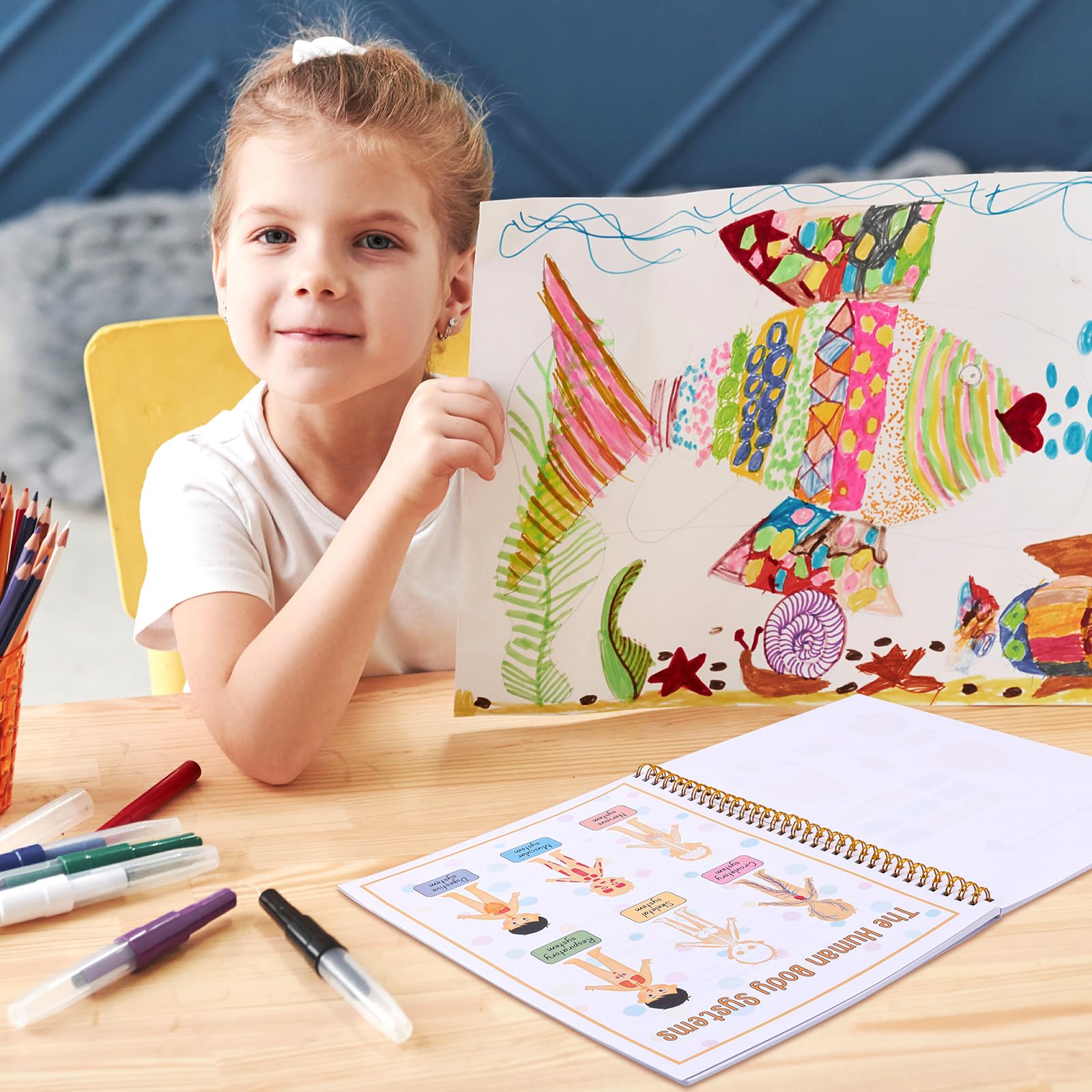 Montessori Busy Book for Kids Human Anatomy Busy Book My Preschool Busy Book for Kindergarten Interactive Learning Activities Understanding Human Body Kids Anatomy Book - Image 3
