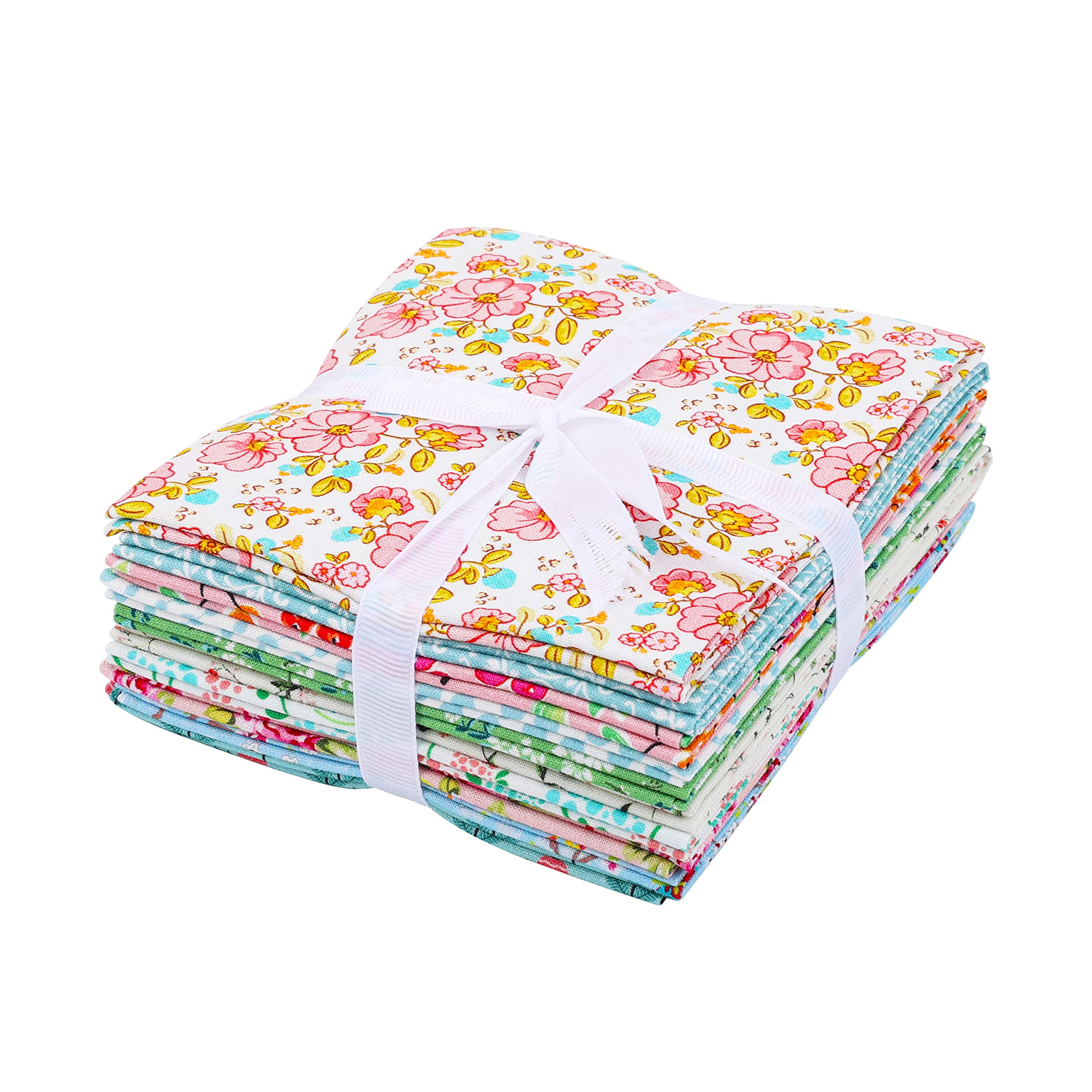 Craftido 10pcs 18”x21”(46x53cm) Fat Quarters Fabric Bundles, Medium Weight 145g, 100% Cotton Fabric for Quilting Sewing - Image 4