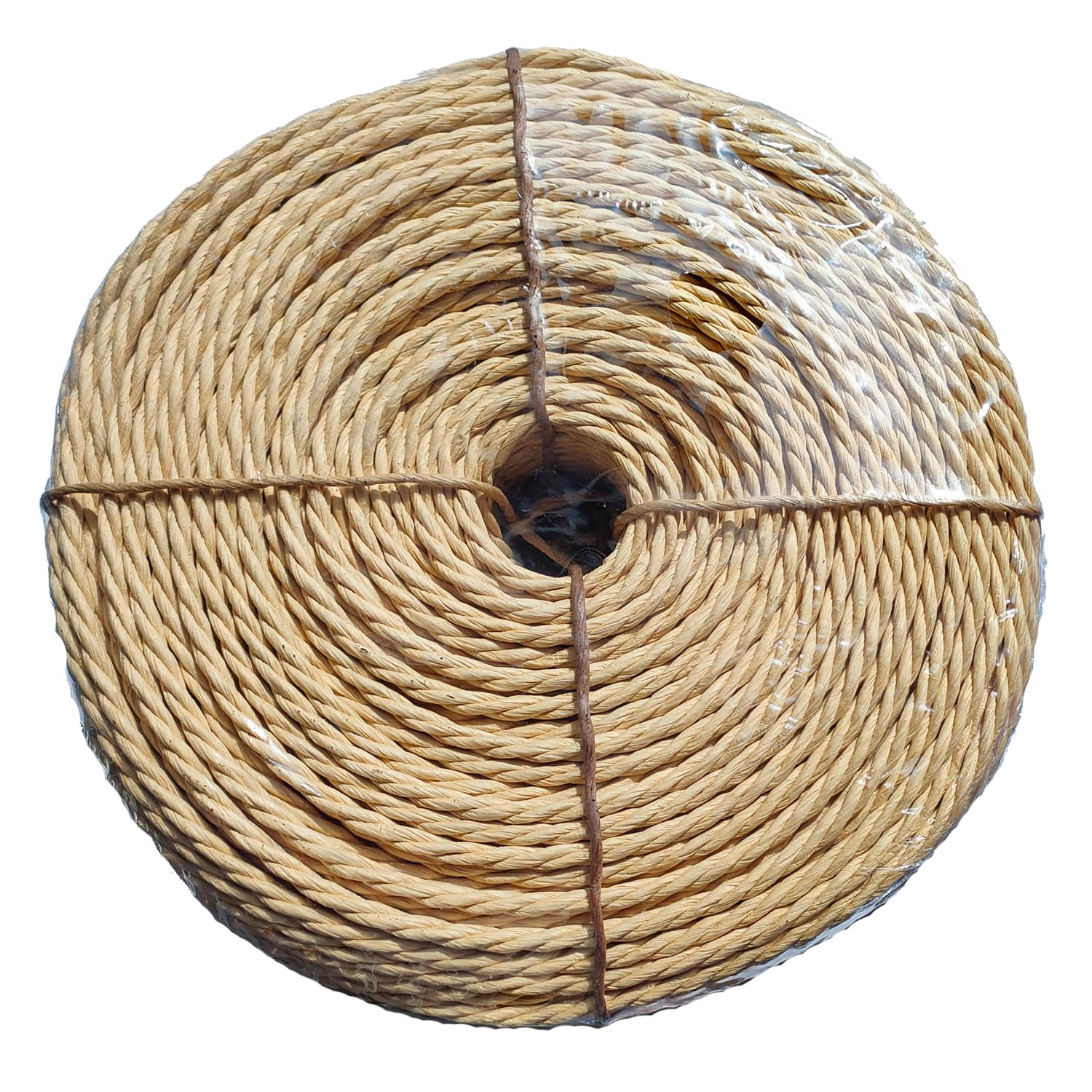 Cuerda de papel kraft de 5 mm x 100 metros para rascador de gatos, árbol, jardín, encuadernación, manualidades, material de embalaje