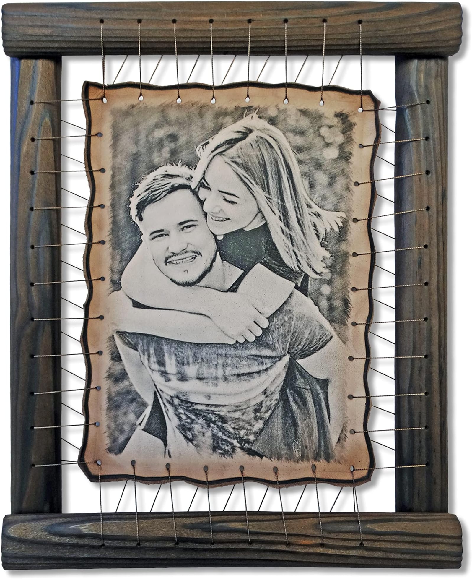 Wedding Anniversary Gifts For Husband Leather Personalised Portrait From Photo 3rd Wedding Anniversary Greetings For Wife Presents For Her