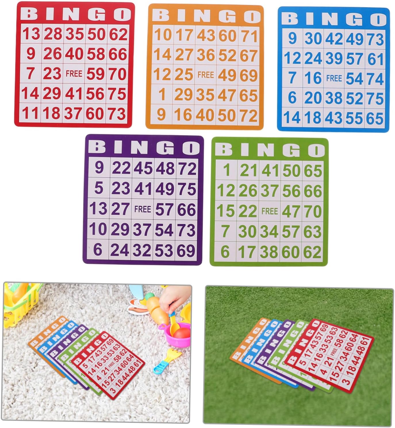 100pcs Colorful Scratch Off Game Cards for Bingo, Creative Bingo Game Supplies Made of Paper, Promote Parent Communication, for Summer Events and Carnival Party Favors