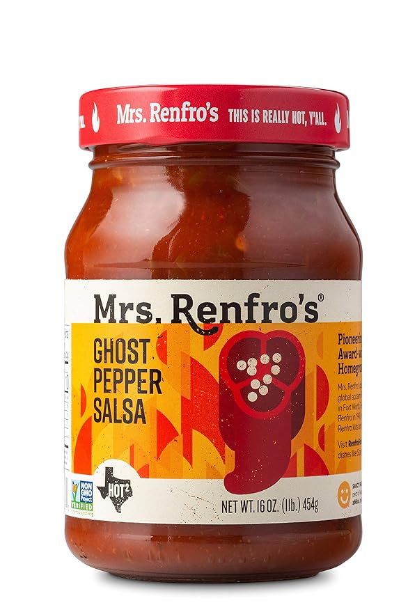 Pack de 2 Salsas Picantes Mrs. Renfro's Habanero y Ghost Pepper 16 oz miniatura 3