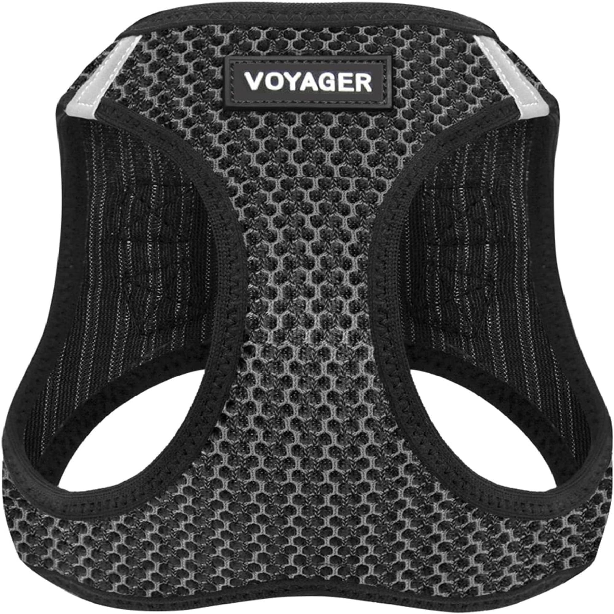Photo 1 of Best Pet Supplies - All Weather Mesh/Plush, Reflective, No Pull Harness for Small, Medium Dogs, Cats - Secure with Hook & Loop Fastener, Buckle, Double D-Rings - Gray 2-Tone, XS