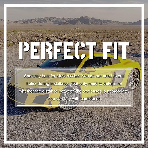 Miniatura 5 de KKoneAuto Alerón trasero universal de 52 pulgadas ajustable para maletero de carreras, estilo GT, alerón universal con aspecto de fibra de carbono,