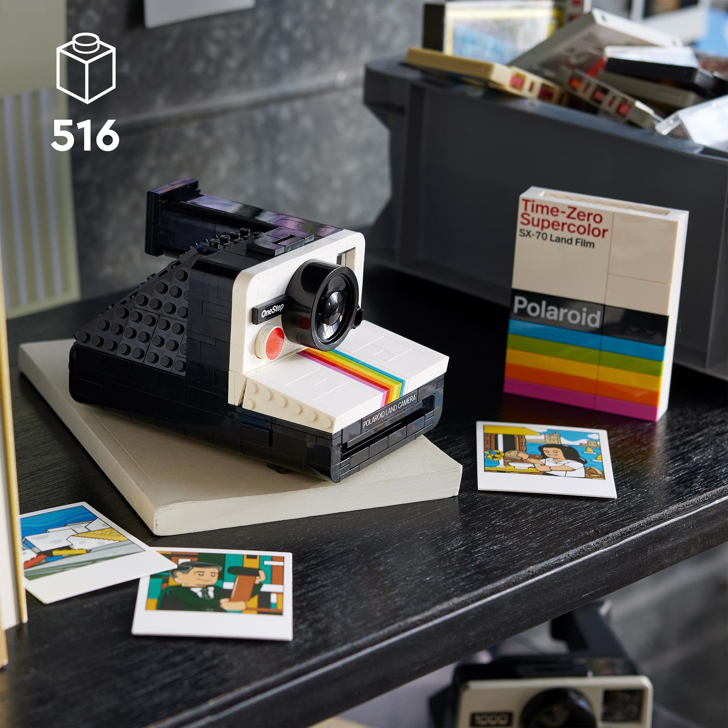 LEGO Lote Fotografía Incluye: Ideas Cámara Polaroid OneStep SX-70 (21345) Maqueta para Adultos y Creator 3 en 1 Cámara Retro (31147) de Juguete para Niños y Niñas de 8 Años o Más, Regalo Fotógrafos