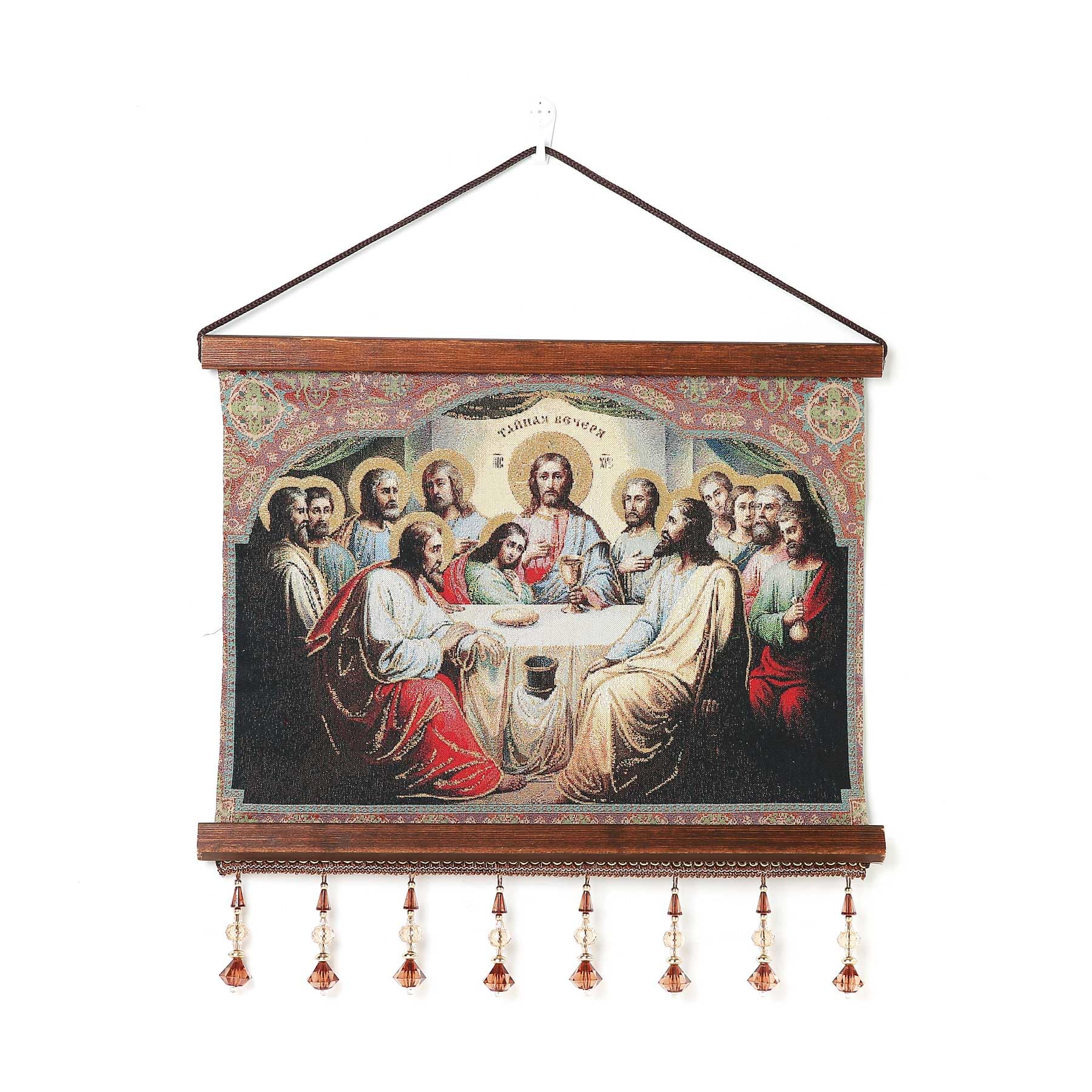 HZMAN The Last Supper Wall Art Decor Painting El Greco Classic Art Jesus Christ Painting Character Picture Poster for Living Room Bedroom Wood Framed 16x12.5 inch