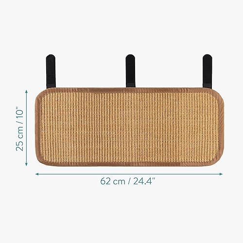 Miniatura 6 de Navaris Rascador de patas de mesa para gatos, protector de sisal para patas de muebles, protección contra arañazos con correas envolventes de 23 58