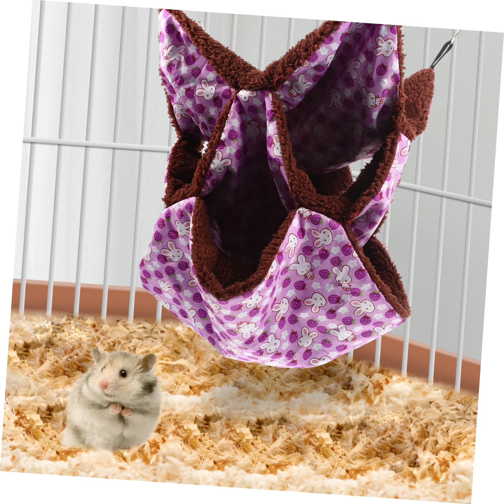 DOITOOL 3stücke Hängematte Für Kleine Haustiere Dreilagiges Plüschbett Atmungsaktiv Und Bequem Für Hamster Meerschweinchen Frettchen Und Ratten Einfach Im Käfig Zu Befestigen