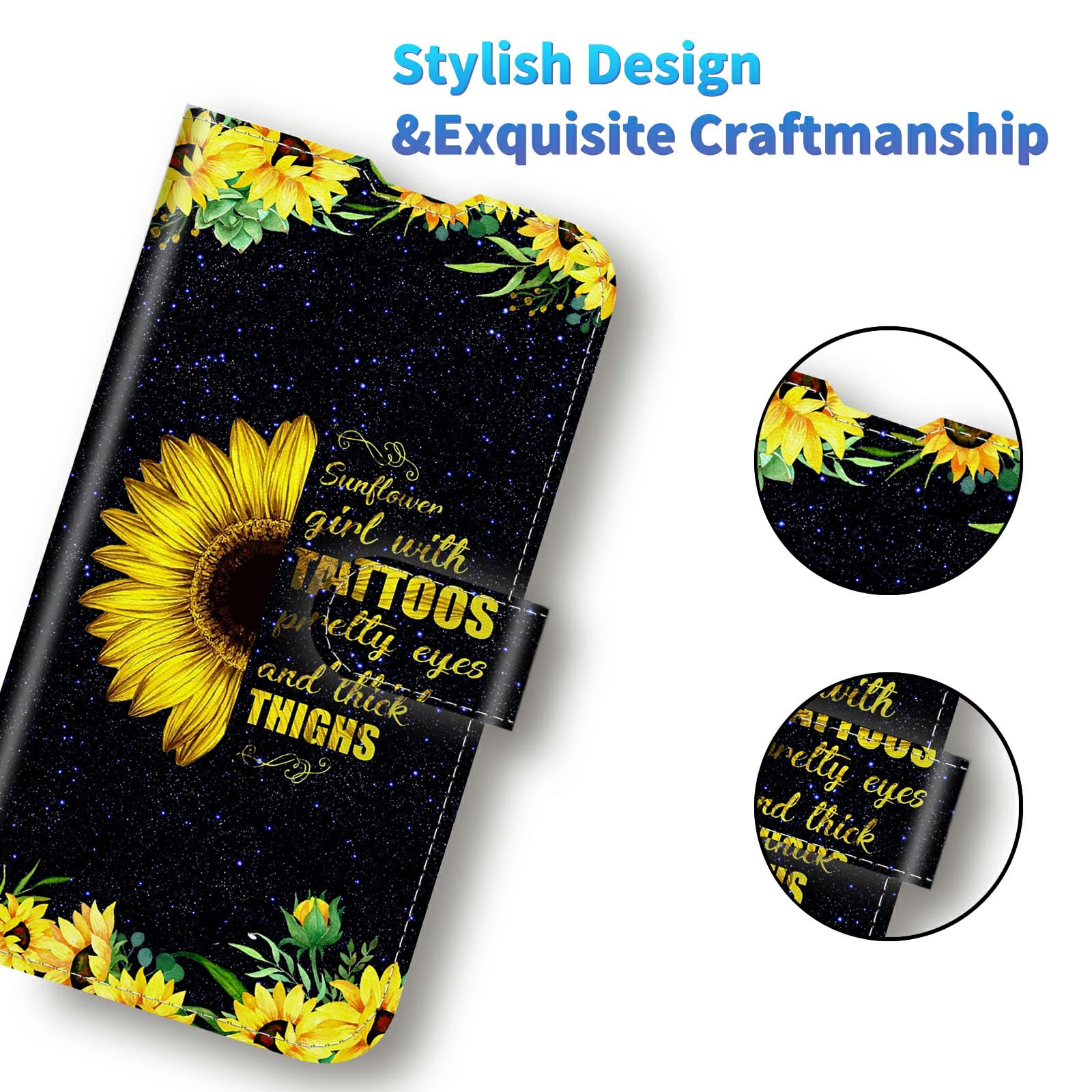 Samsung Galaxy A55 Wallet Case With RFID Blocking Card Holder Magnetic Closure [Compatible With - View #9