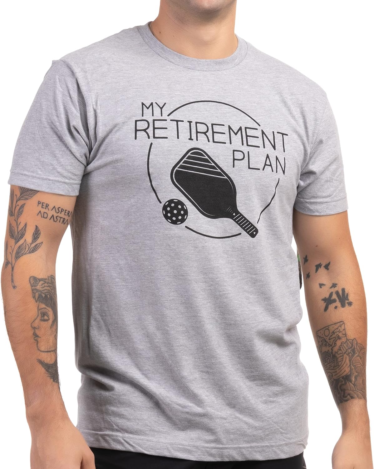 My Retirement Plan: Pickleball | Funny Pickle Ball Player Retiree Paddle Joke T-Shirt for Men Women