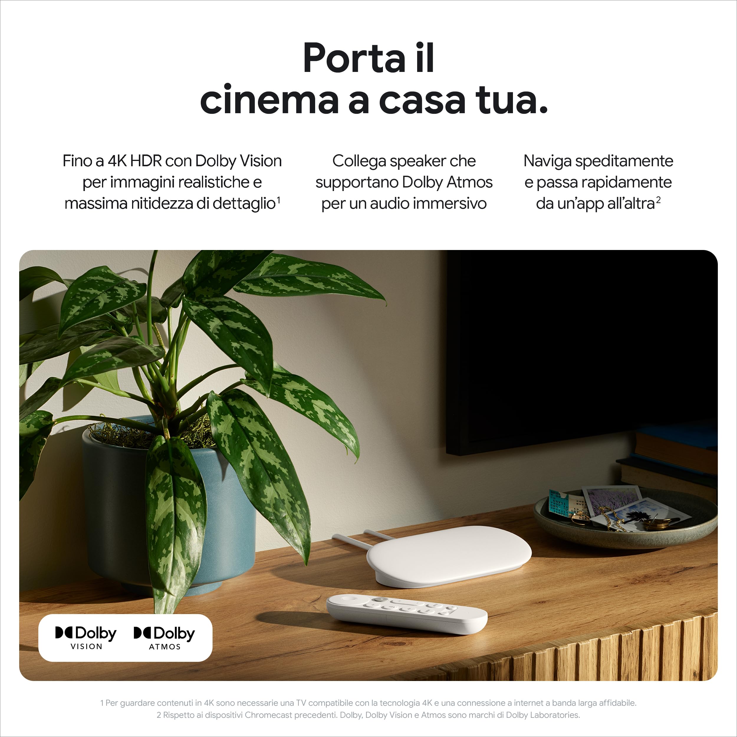 Google TV Streamer (4K) - Intrattenimento in streaming in 4K HDR