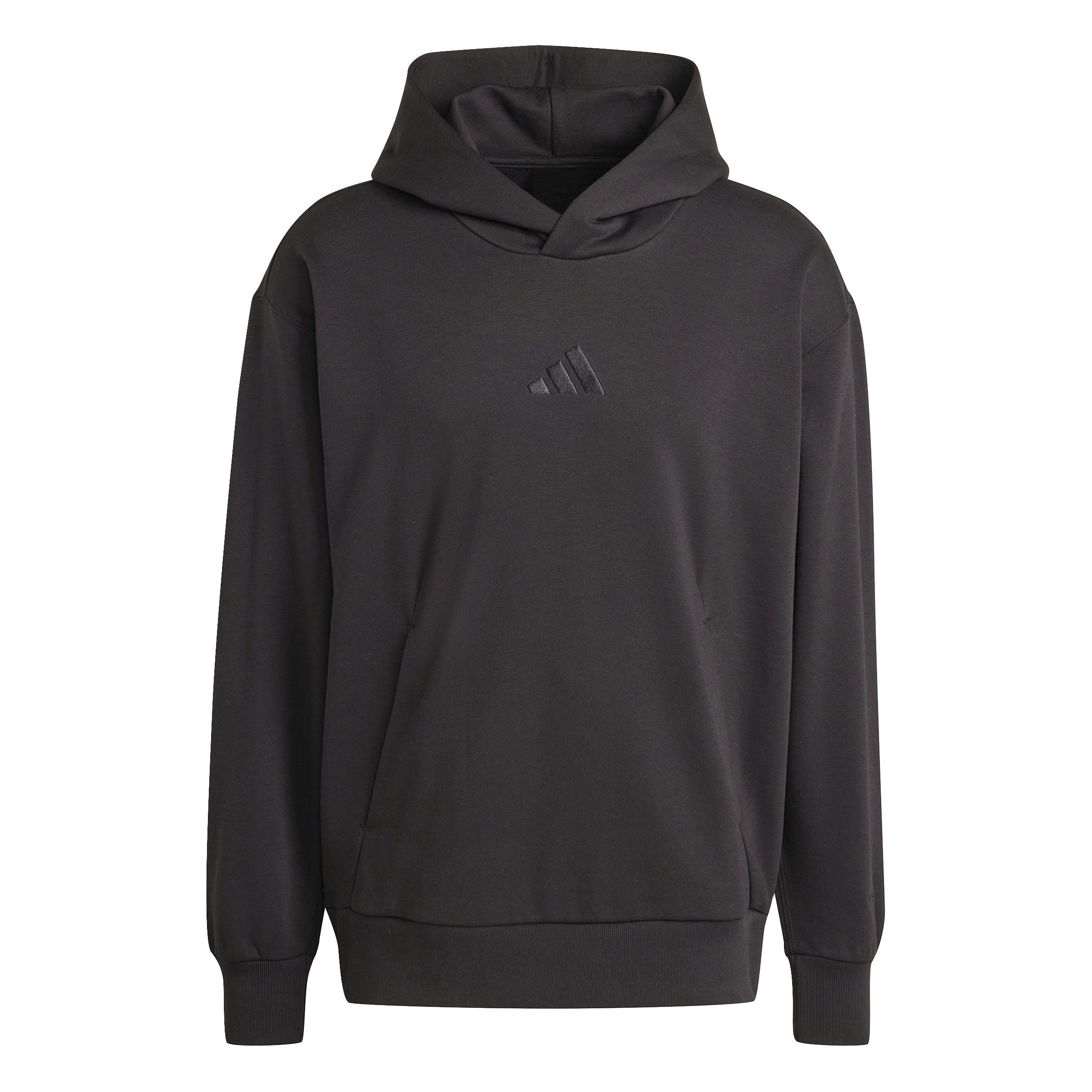 adidas Men's ALL SZN FLEECE HOODIE, black, XS