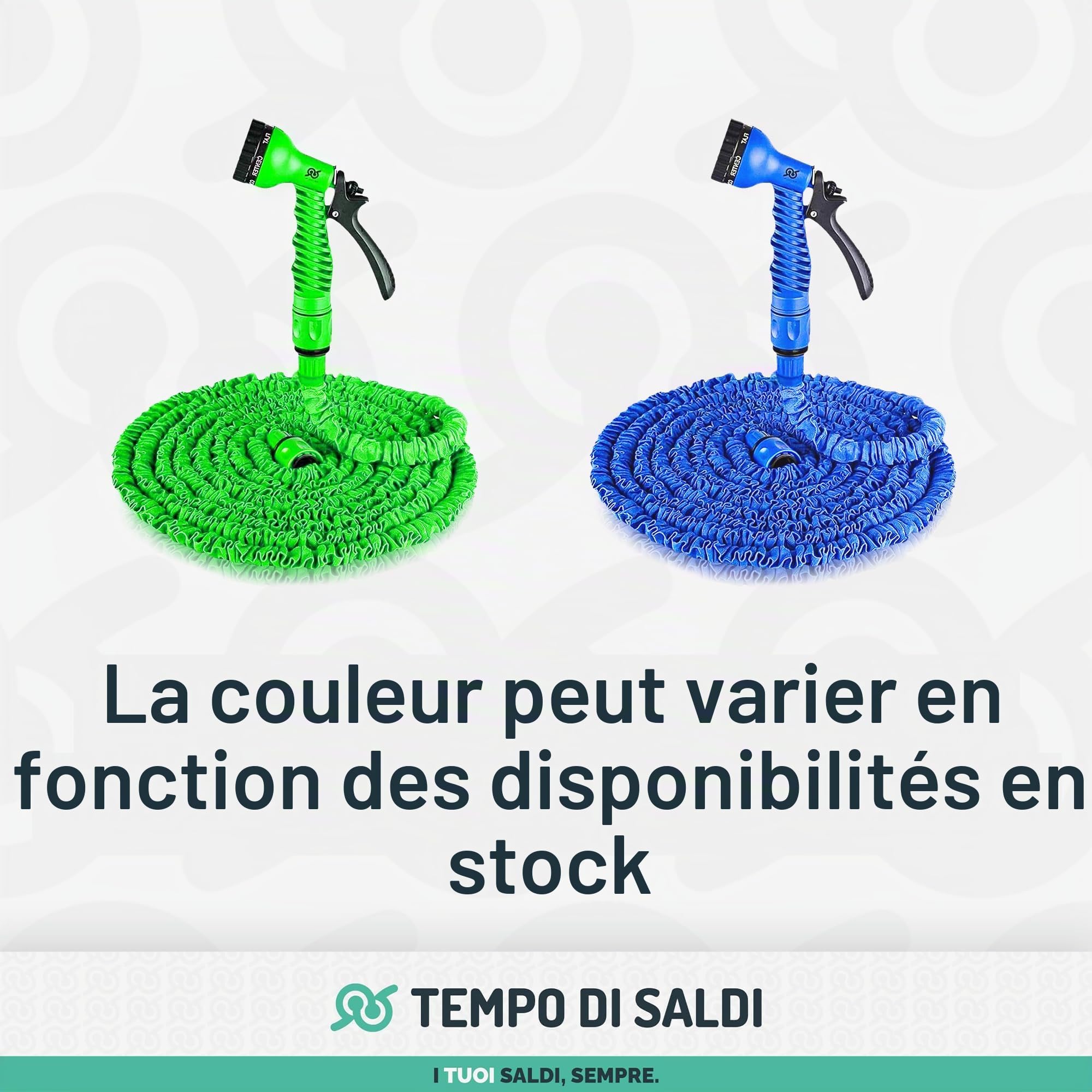 TEMPO DI SALDI Tuyau extensible de jardin de 45 m avec 7 fonctions pour lavage étanche à l'eau