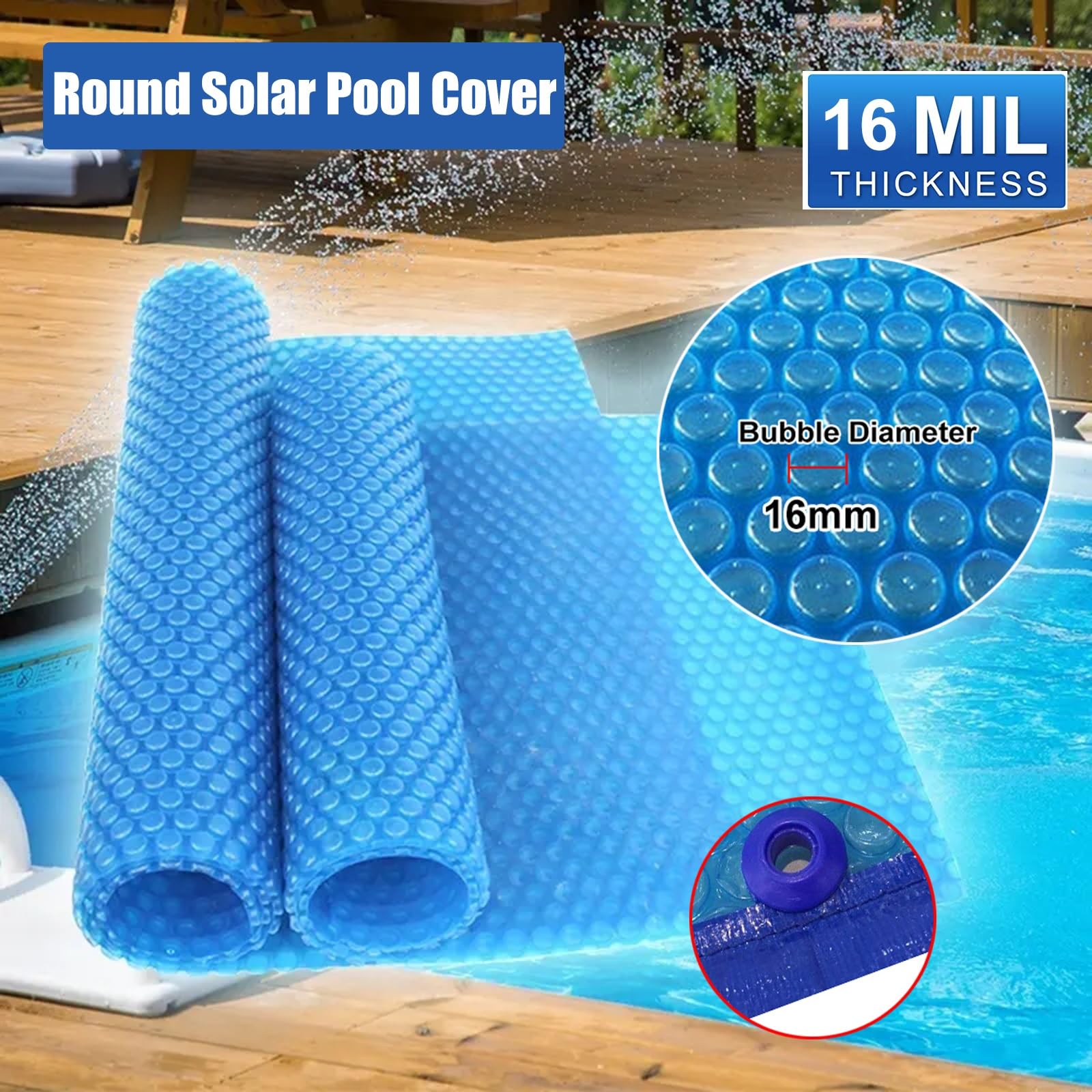 Copertura Solare Rotonda Per Piscina Da 12 Piedi, Copertura - Foto 9