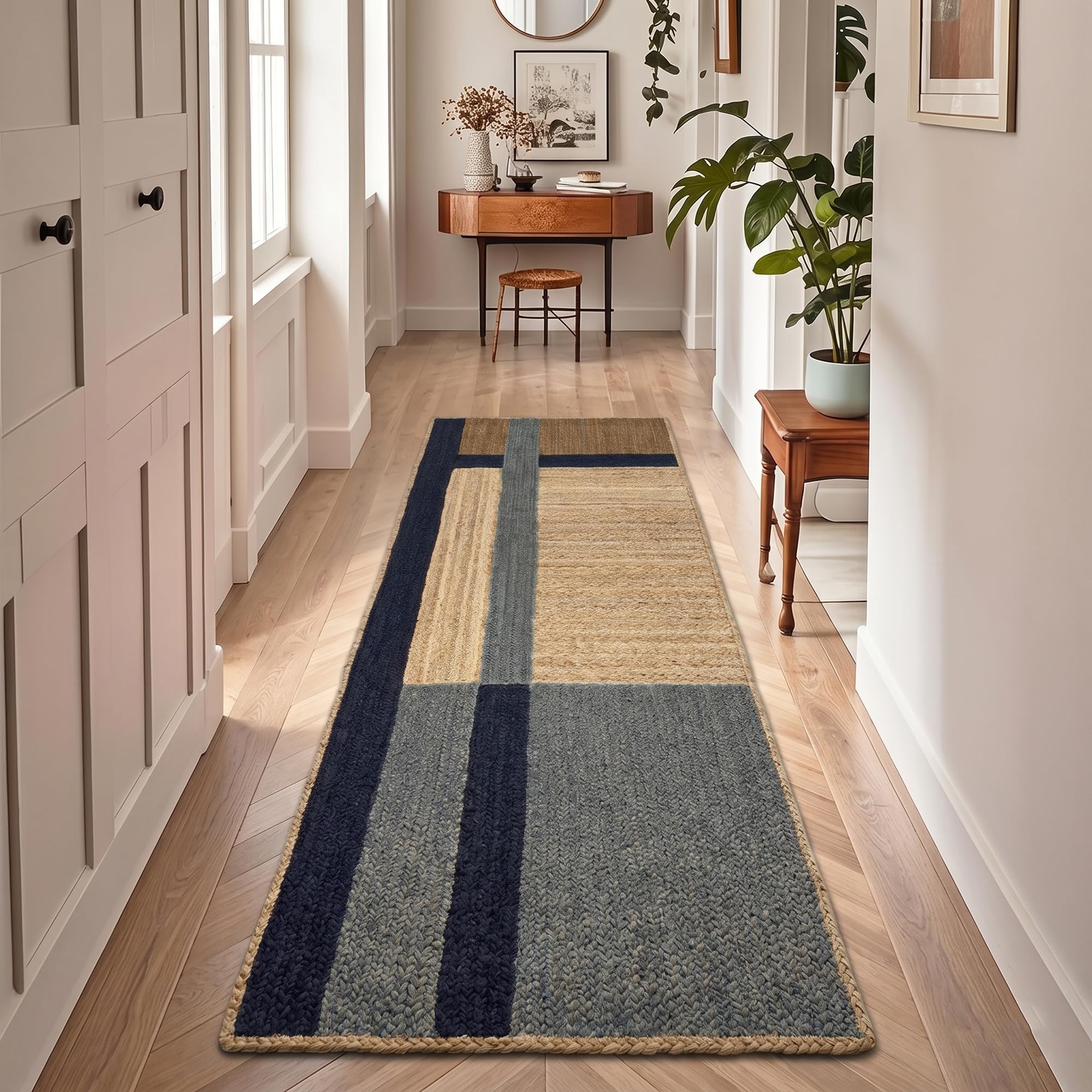 Tapis de couloir en jute contre les sols froids et les bruits de pas