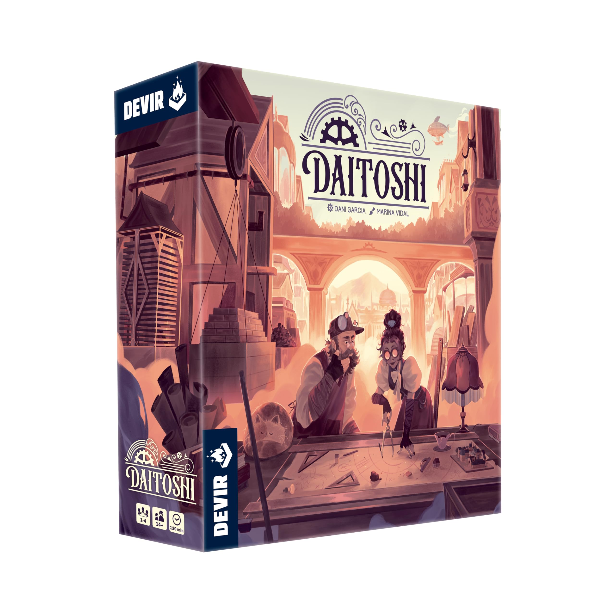 Daitoshi board game, by Dani Garcia, published by Devir Games