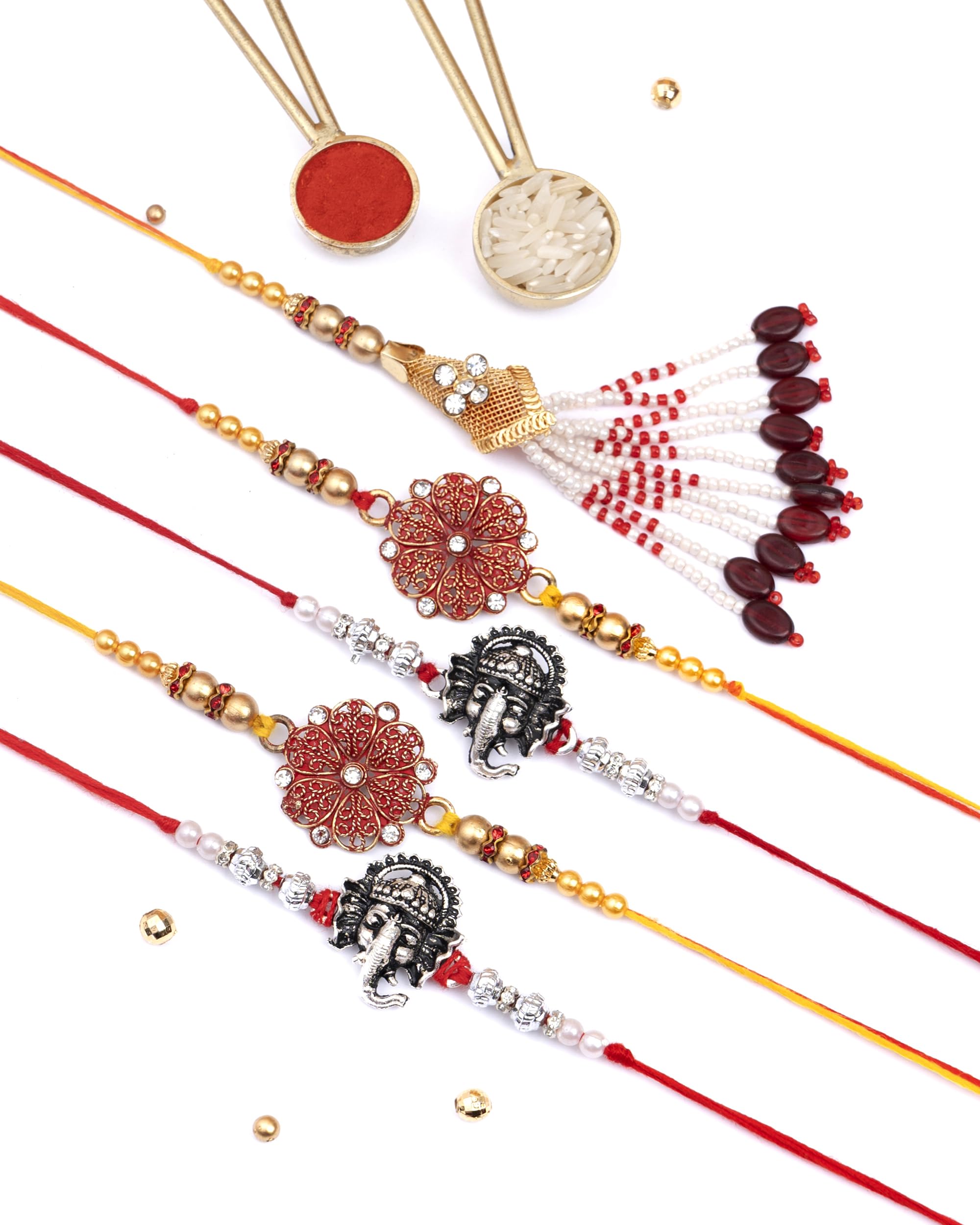 DORE Bhaiya Rakhi Rakshabandhan Rakhi For Brother Rakhi Set Rakhi Combo Rakhi Set Of 5 Flowers of Ganesha (B0C5N1NNGZ) Amazon Price History, Amazon Price Tracker