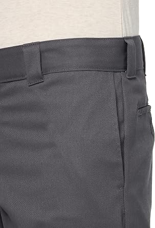 Dickies 873 Slim Fit Work Pants, Charcoal, 34 34